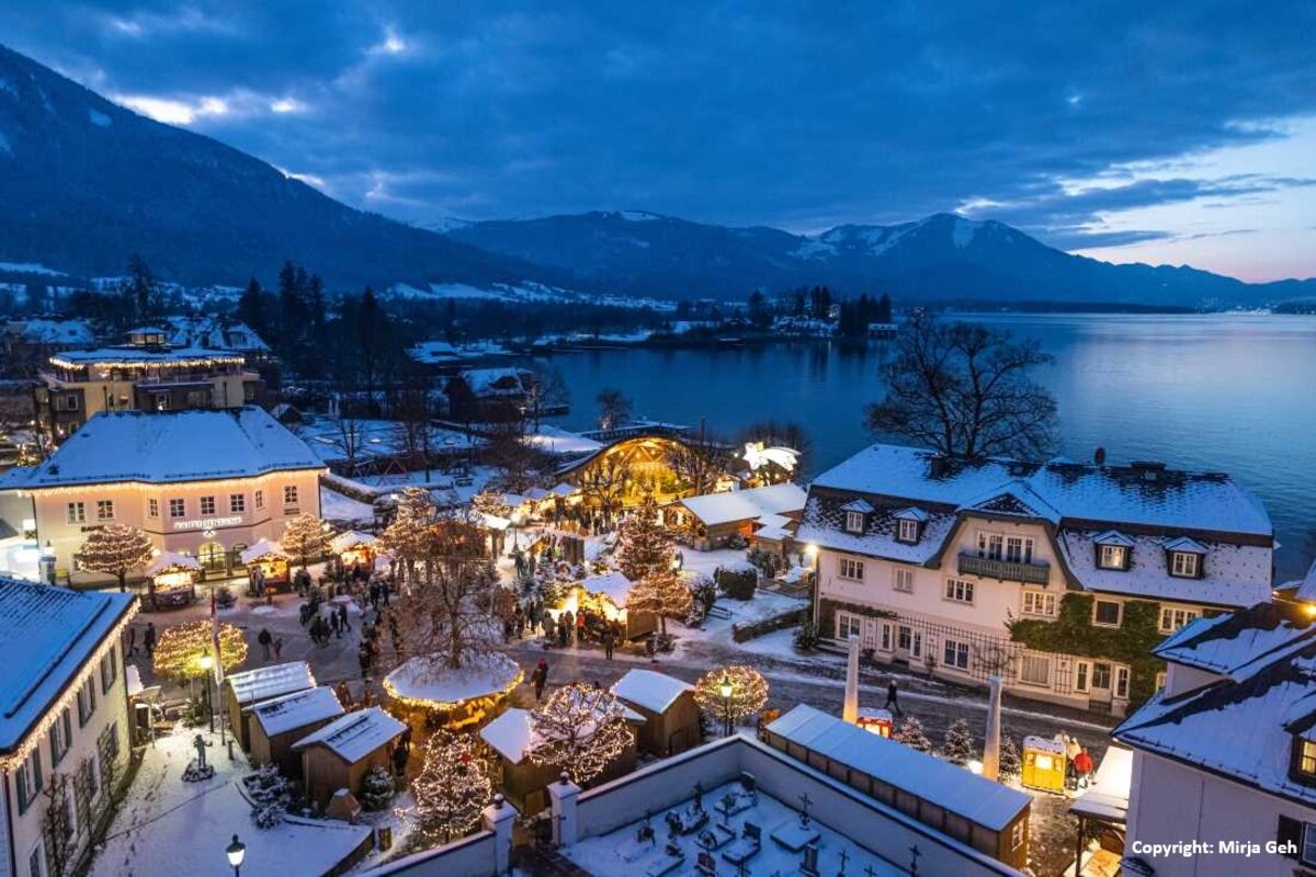 Bad ischl, wolfgangsee in advent salzkammerguta