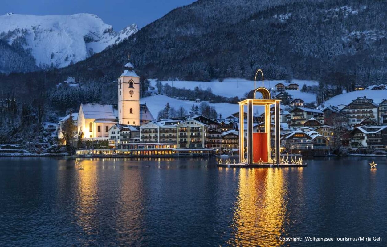 Bad ischl, wolfgangsee in advent salzkammerguta