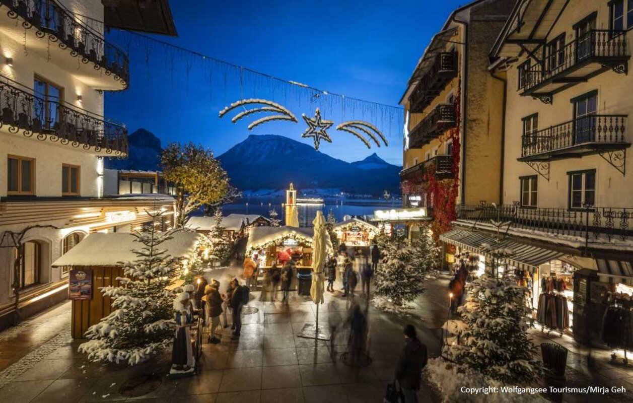 Bad ischl, wolfgangsee in advent salzkammerguta