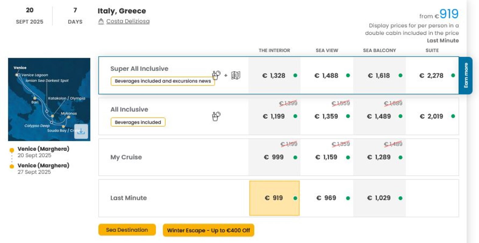 LAST MINUTE (ponudba se spreminja glede na povpraševanje)