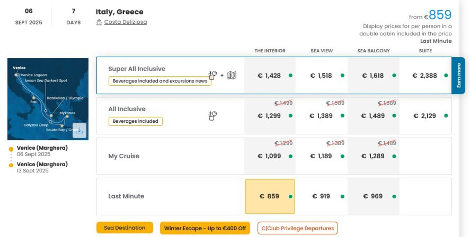 LAST MINUTE (ponudba se spreminja glede na povpraševanje)