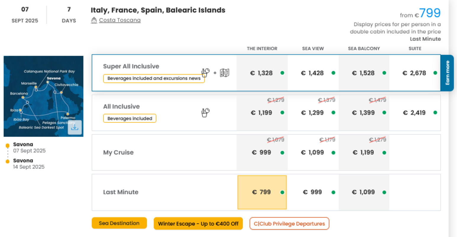 LAST MINUTE (ponudba se spreminja glede na povpraševanje)