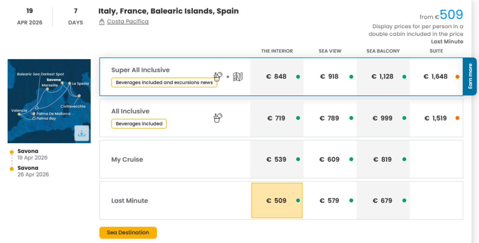 COSTA - LAST MINUTE na dan 23.03.2026