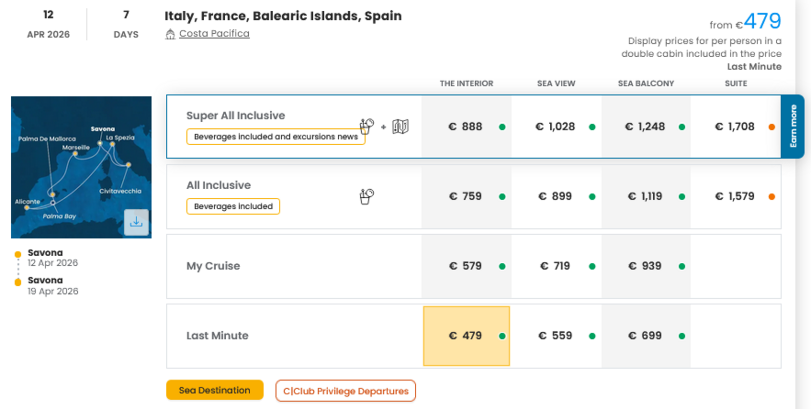 COSTA - LAST MINUTE na dan 23.03.2026