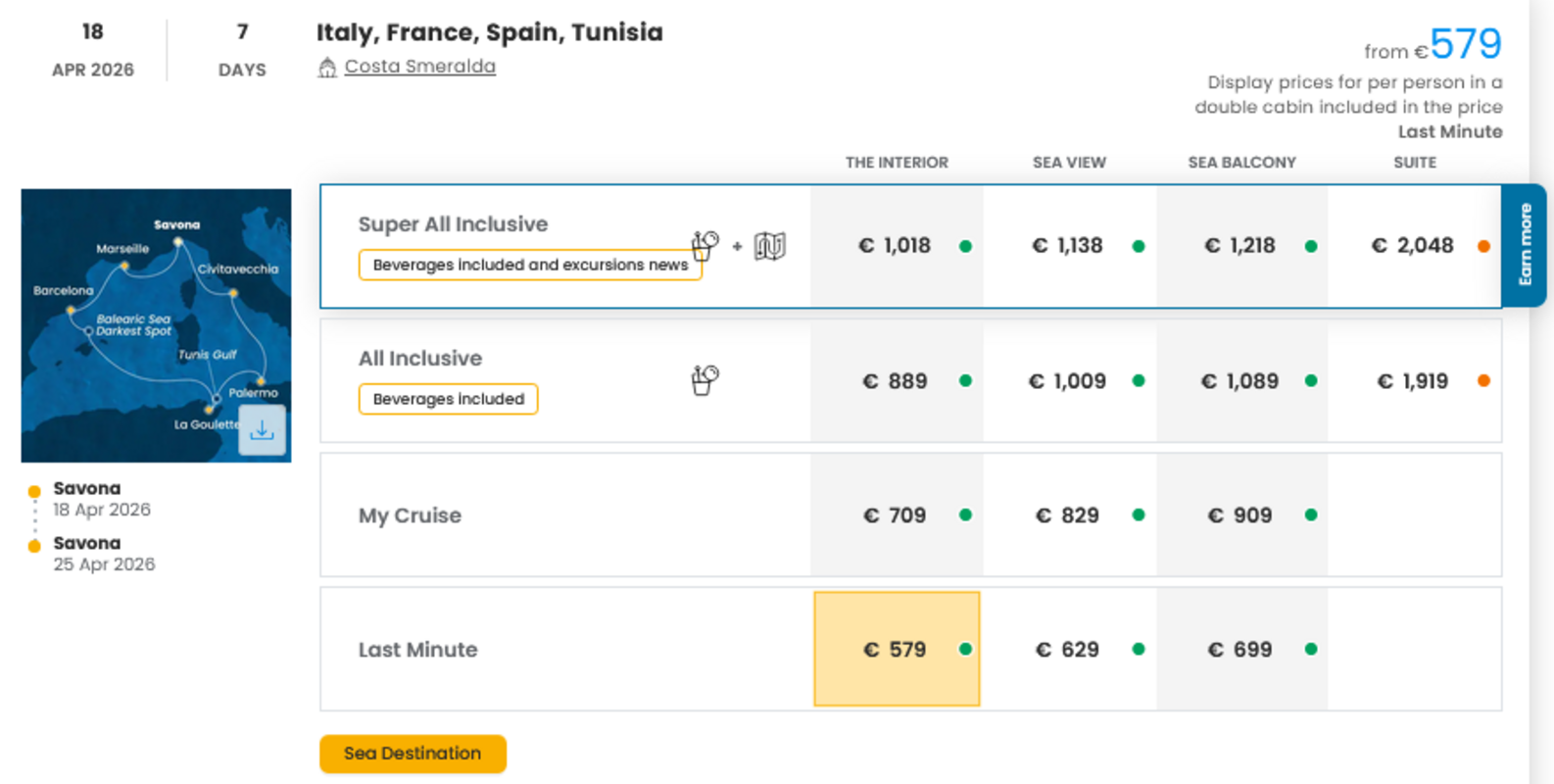 COSTA - LAST MINUTE na dan 23.03.2026