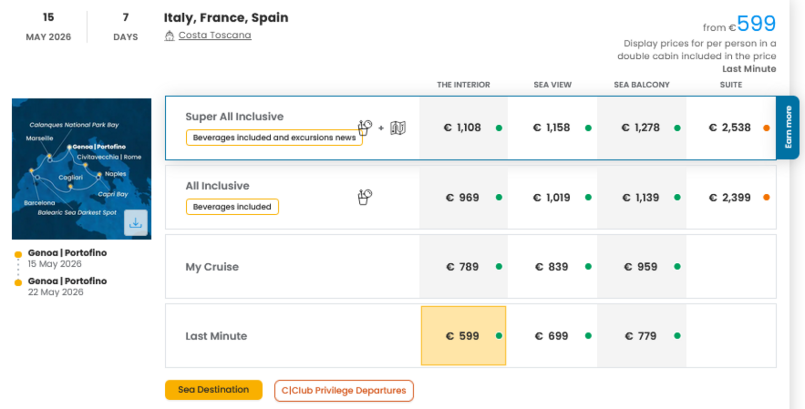 COSTA - LAST MINUTE na dan 27.03.2026