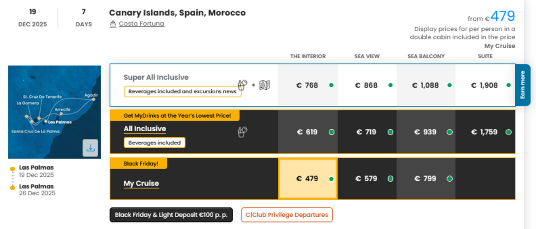 KRIŽARJENJE - POSEBNA PONUDBA "BLACK FRIDAY"