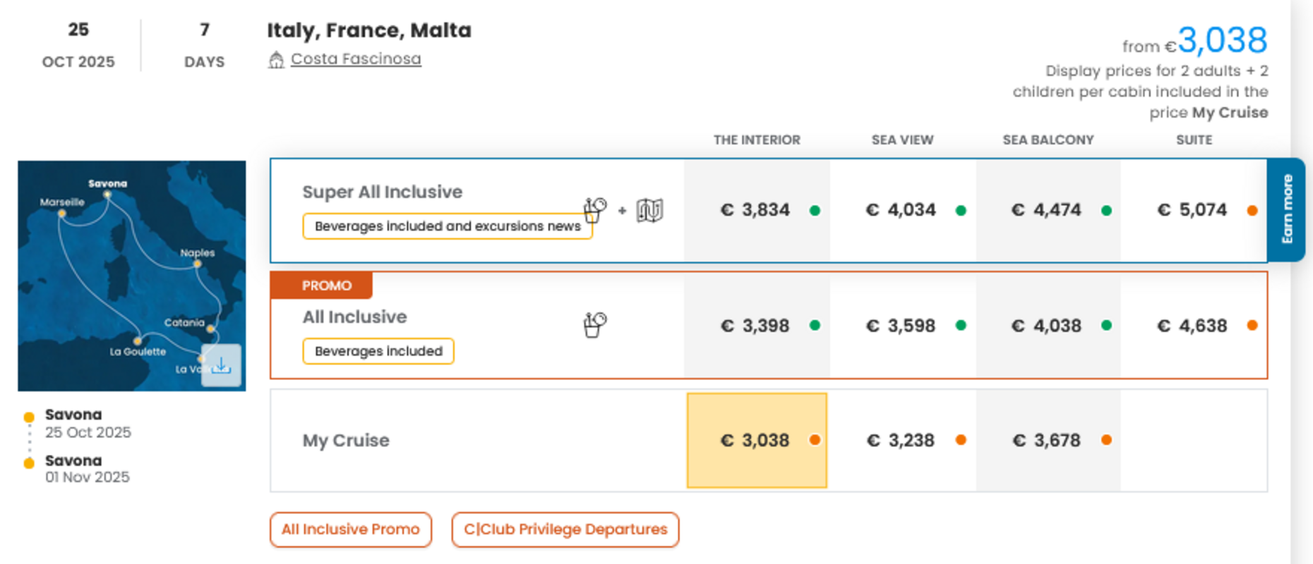 COSTA - INDIVIDUALNE PONUDBE ZA DRUŽINE