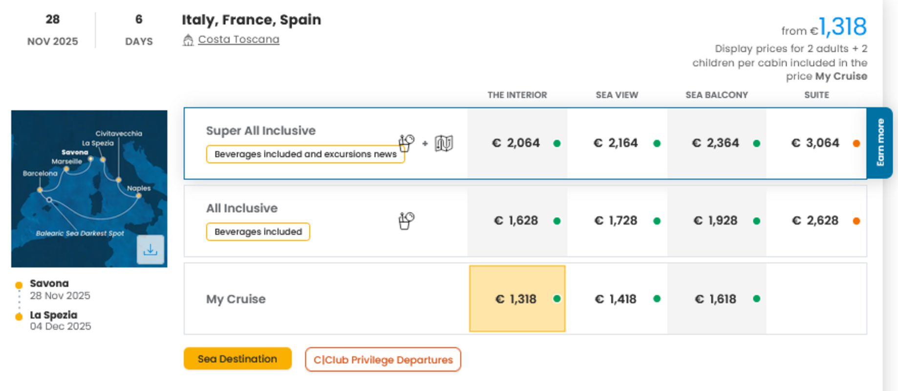 COSTA - INDIVIDUALNE PONUDBE ZA DRUŽINE