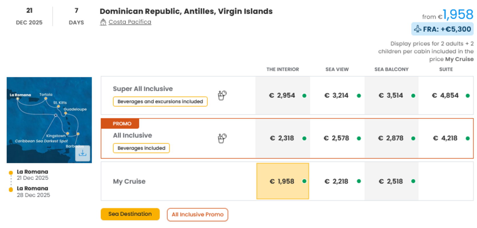 COSTA - INDIVIDUALNE PONUDBE ZA DRUŽINE