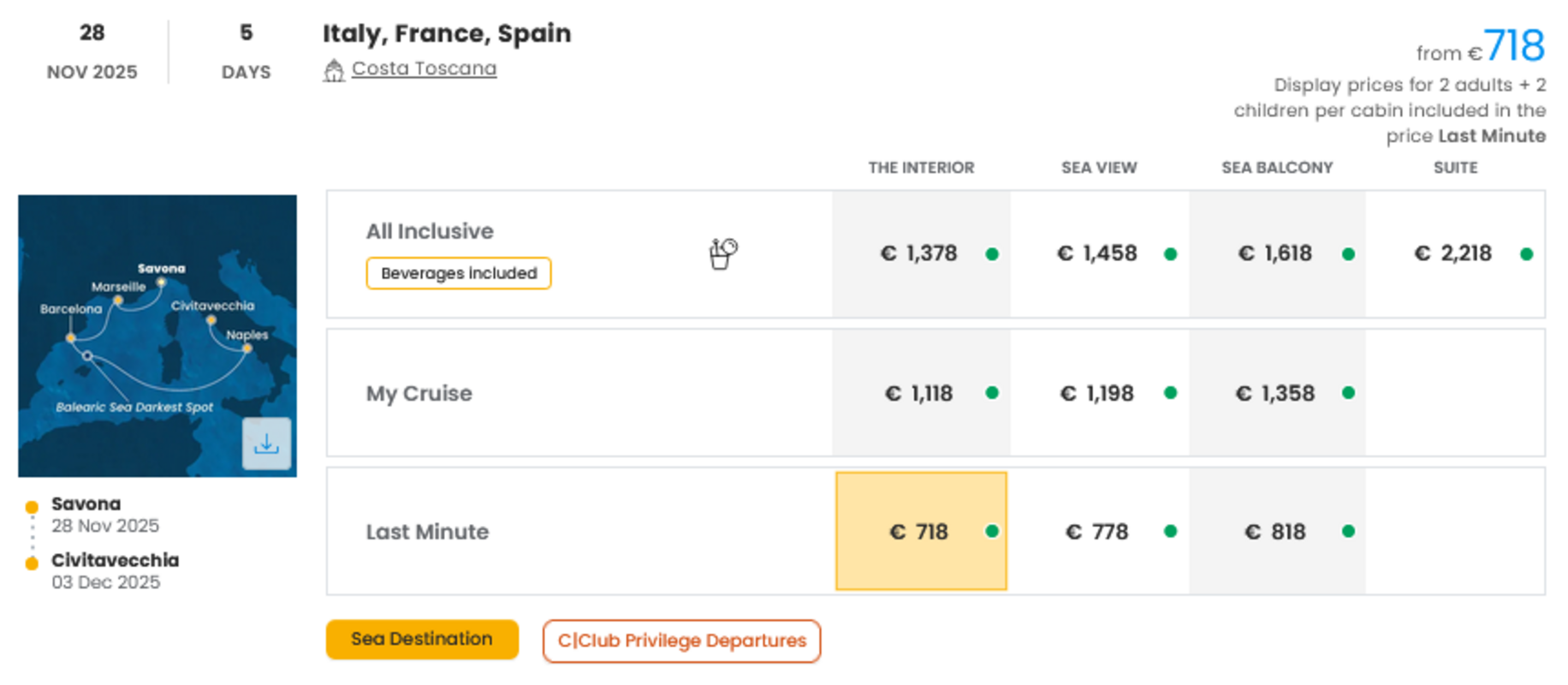 COSTA - INDIVIDUALNE PONUDBE ZA DRUŽINE