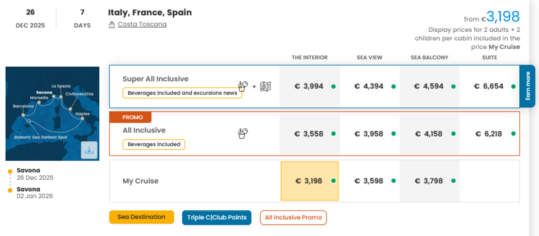 COSTA - INDIVIDUALNE PONUDBE ZA DRUŽINE