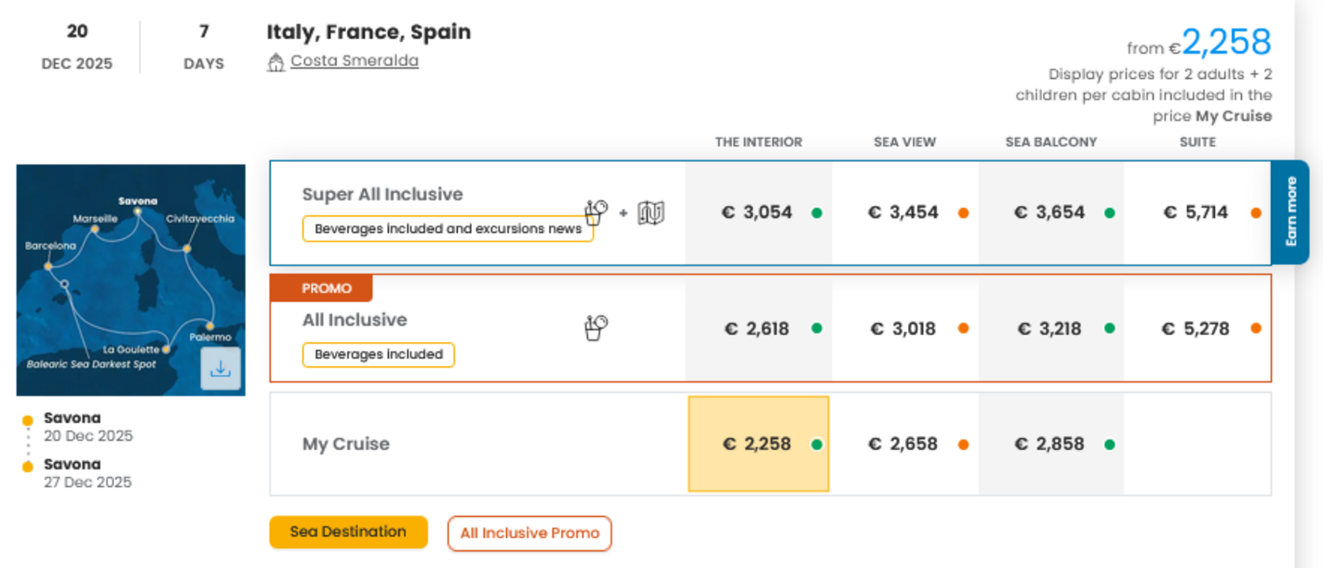 COSTA - INDIVIDUALNE PONUDBE ZA DRUŽINE