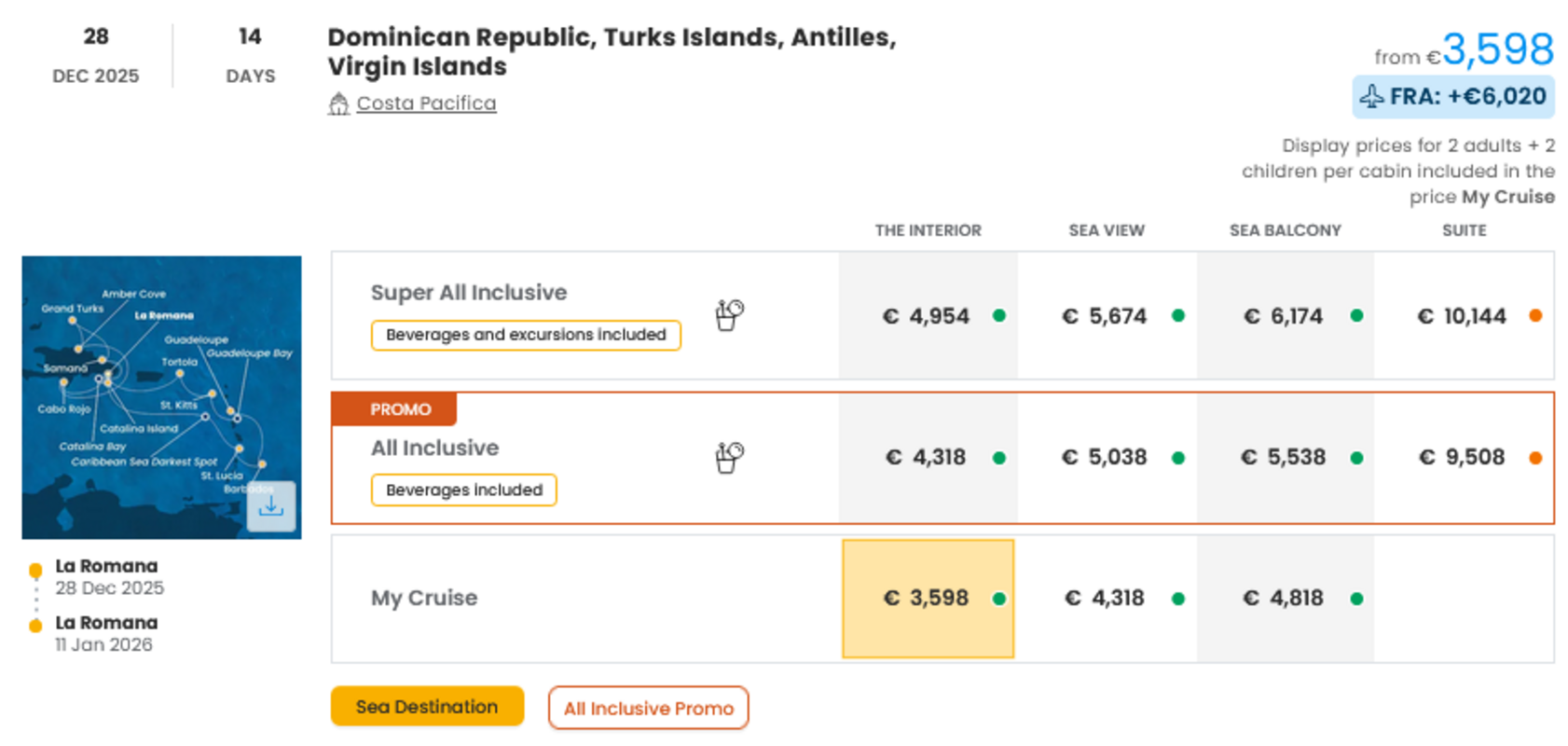 COSTA - INDIVIDUALNE PONUDBE ZA DRUŽINE