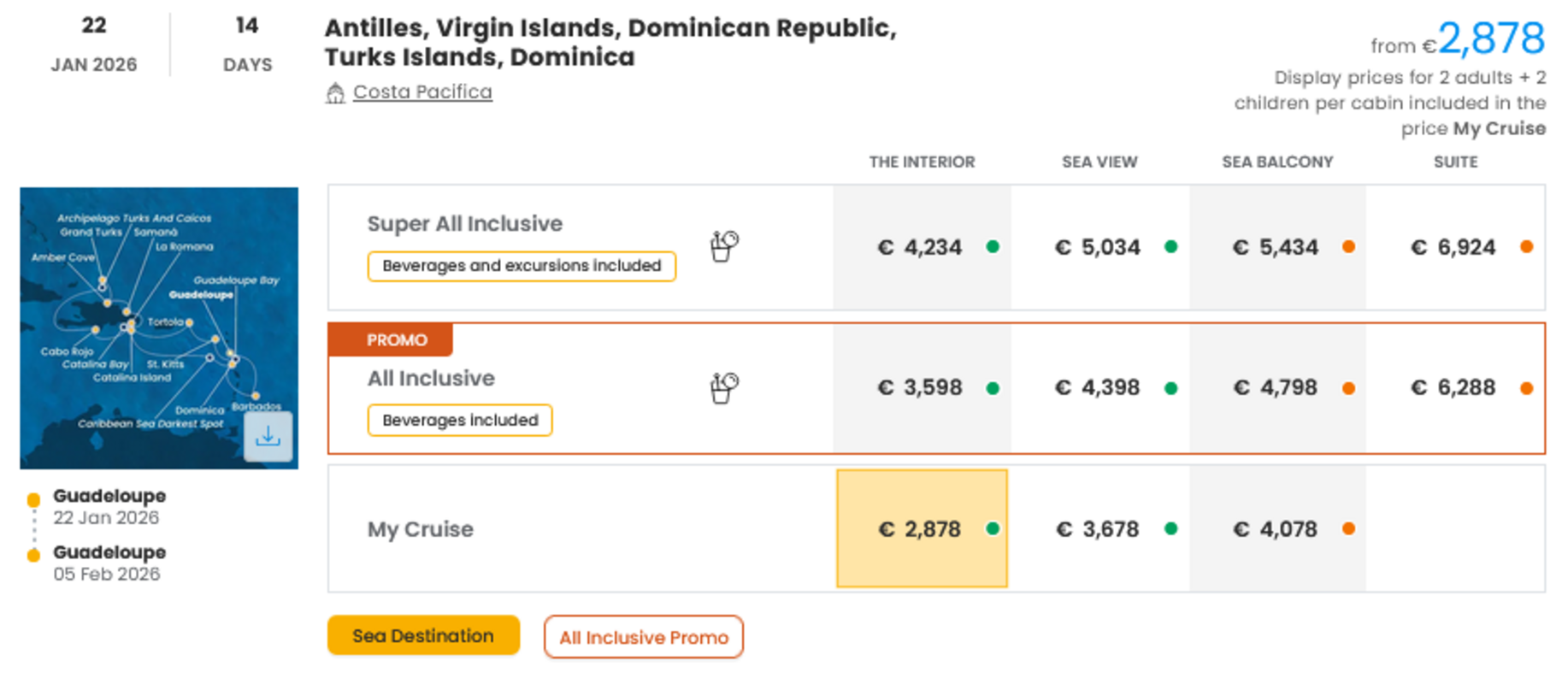 COSTA - INDIVIDUALNE PONUDBE ZA DRUŽINE