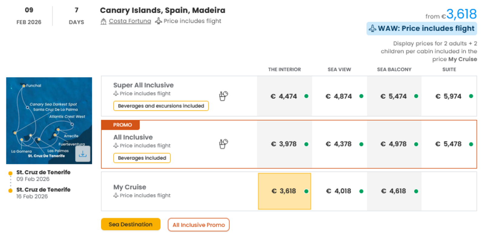 COSTA - INDIVIDUALNE PONUDBE ZA DRUŽINE