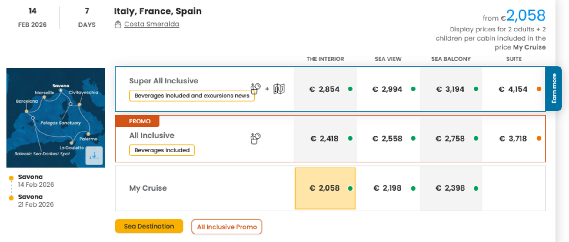 COSTA - INDIVIDUALNE PONUDBE ZA DRUŽINE