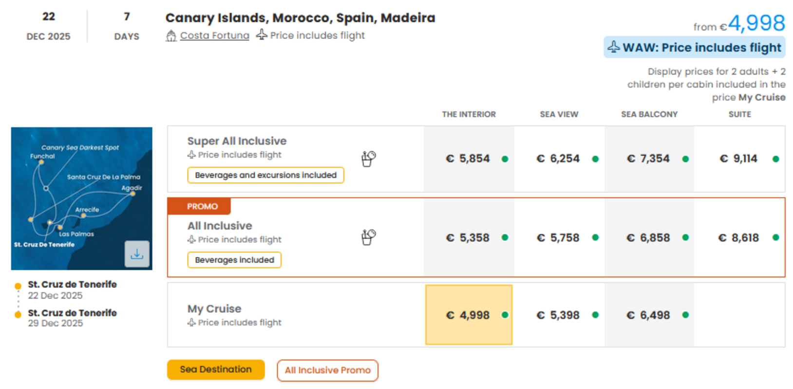 COSTA - INDIVIDUALNE PONUDBE ZA DRUŽINE