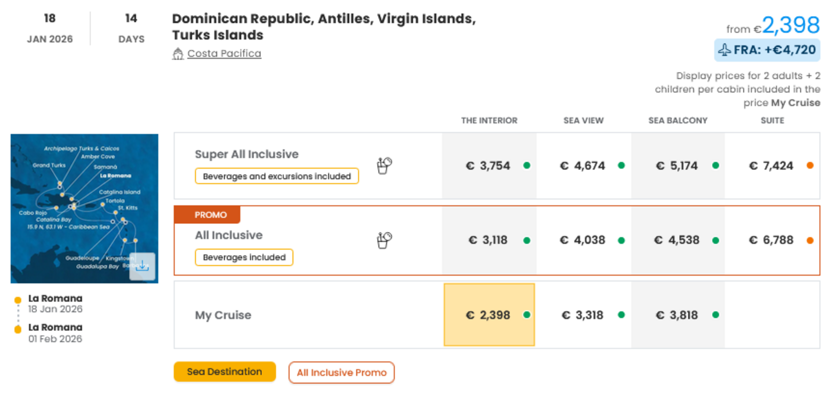 COSTA - INDIVIDUALNE PONUDBE ZA DRUŽINE