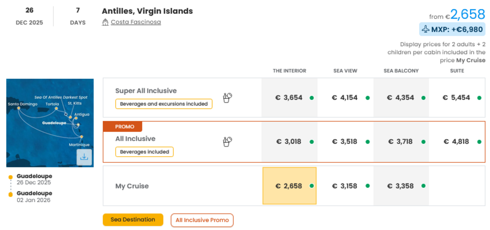 COSTA - INDIVIDUALNE PONUDBE ZA DRUŽINE