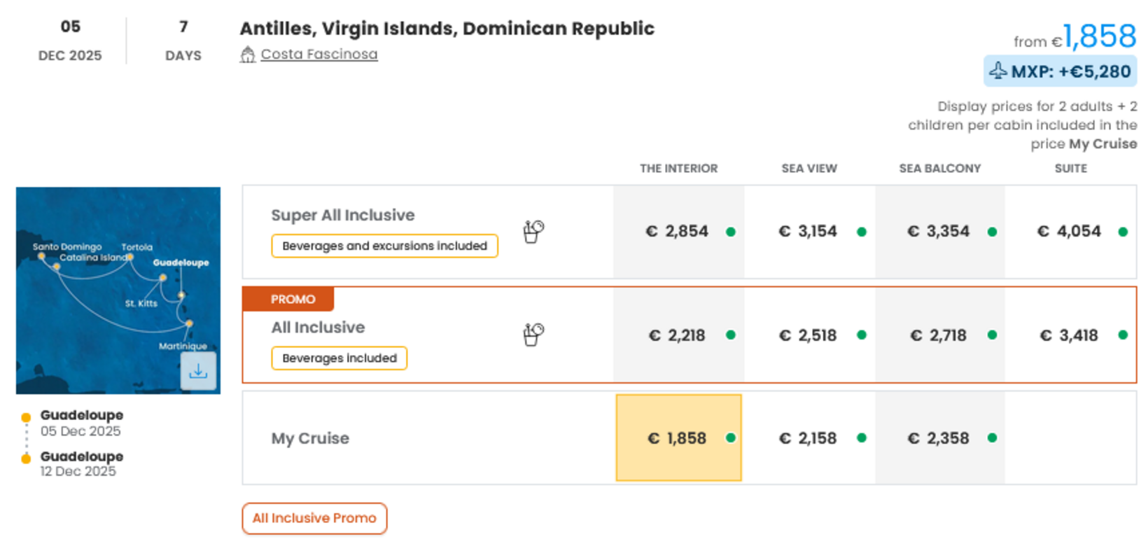 COSTA - INDIVIDUALNE PONUDBE ZA DRUŽINE