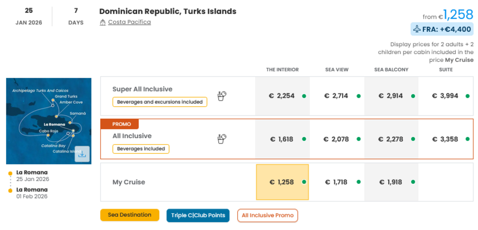 COSTA - INDIVIDUALNE PONUDBE ZA DRUŽINE