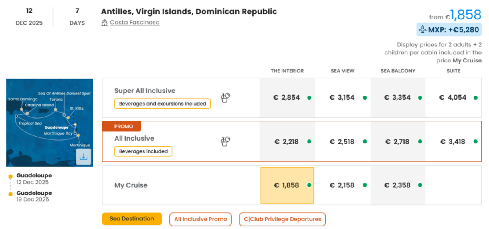 COSTA - INDIVIDUALNE PONUDBE ZA DRUŽINE