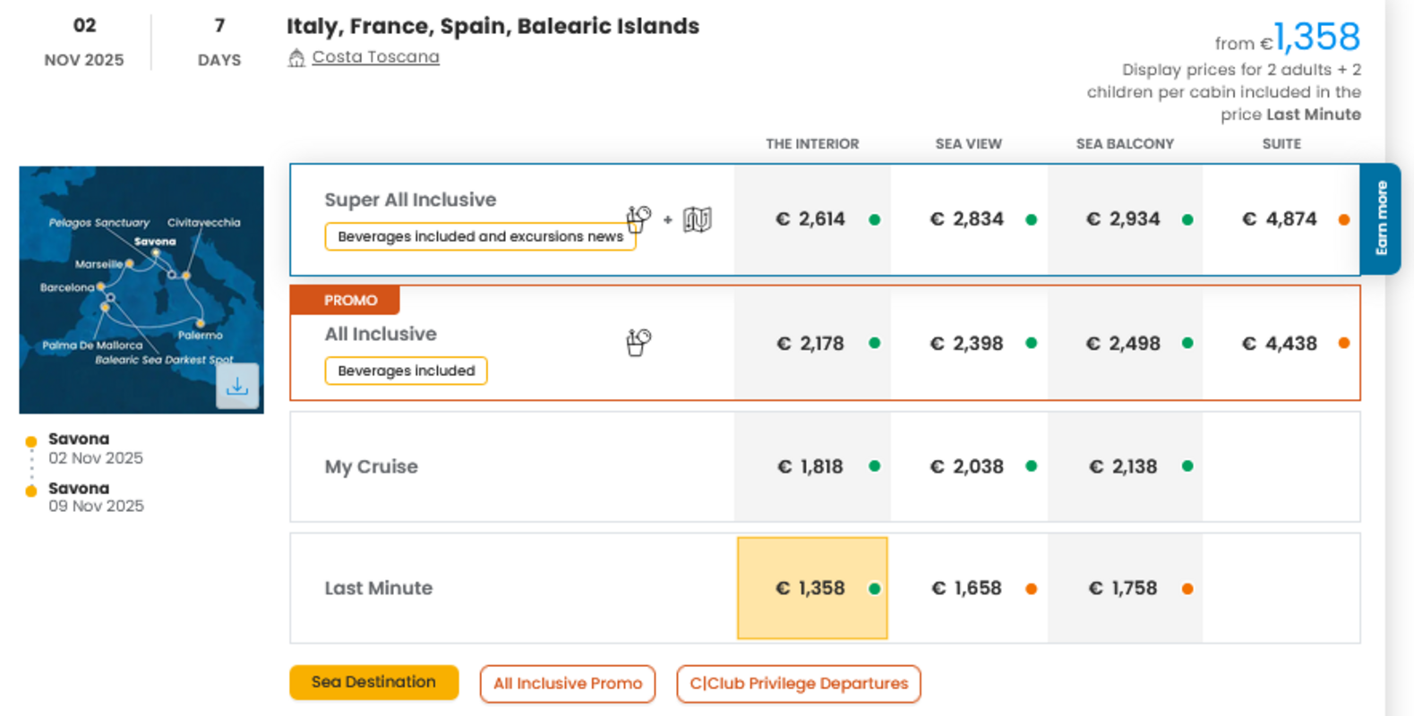 COSTA - INDIVIDUALNE PONUDBE ZA DRUŽINE