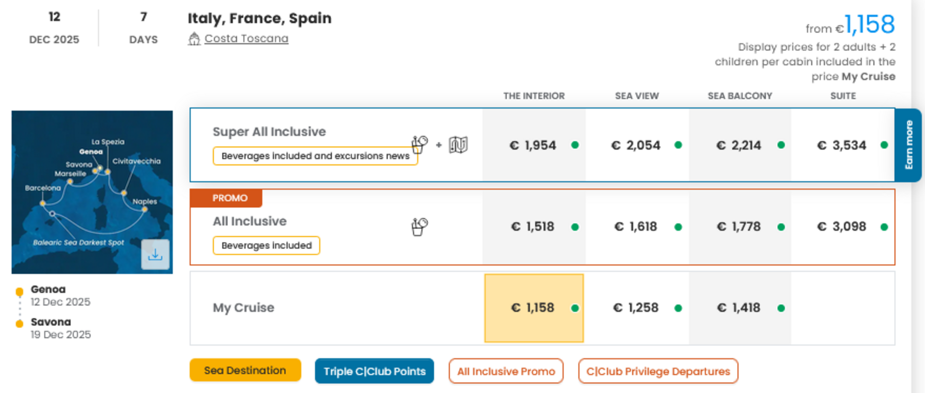COSTA - INDIVIDUALNE PONUDBE ZA DRUŽINE