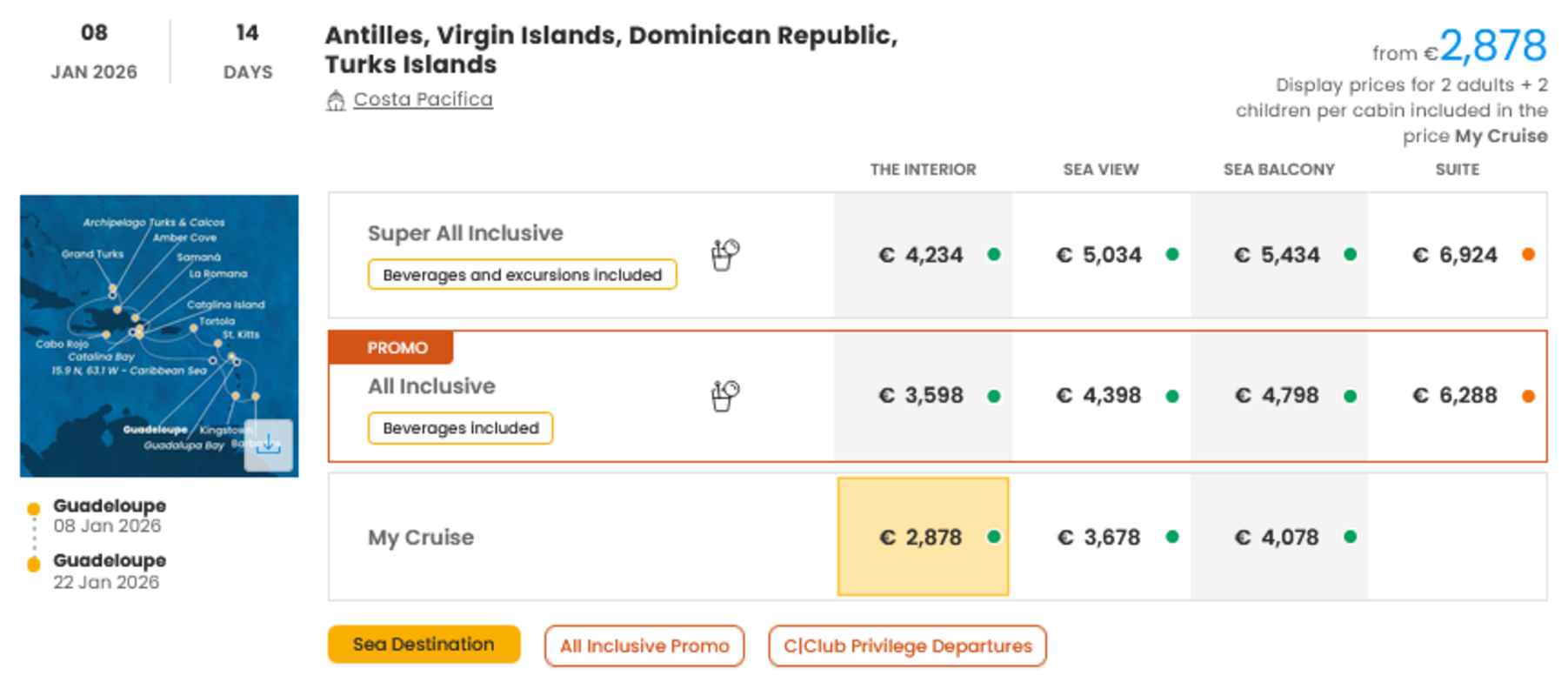 COSTA - INDIVIDUALNE PONUDBE ZA DRUŽINE