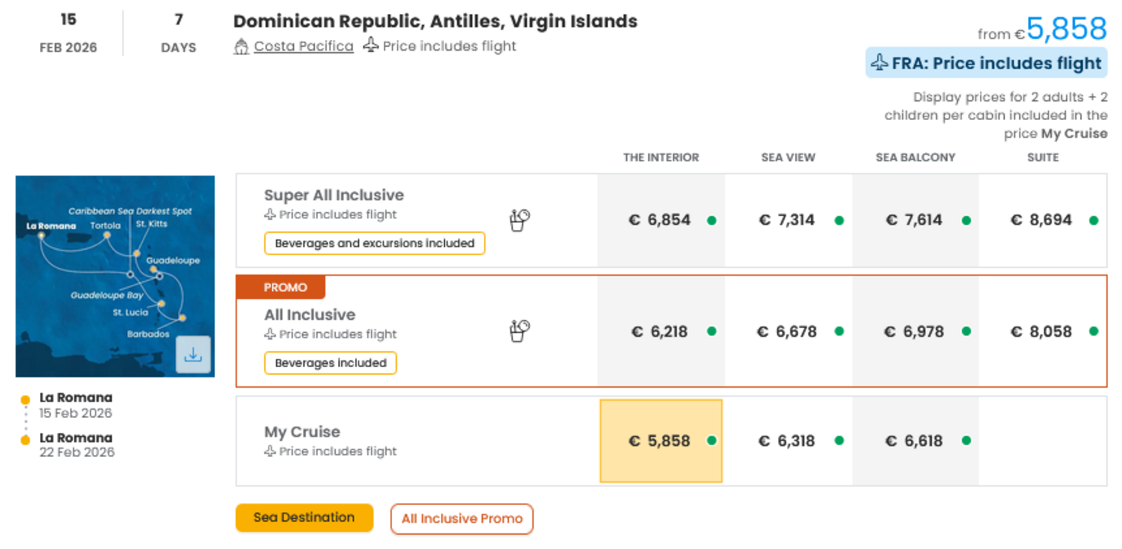 COSTA - INDIVIDUALNE PONUDBE ZA DRUŽINE