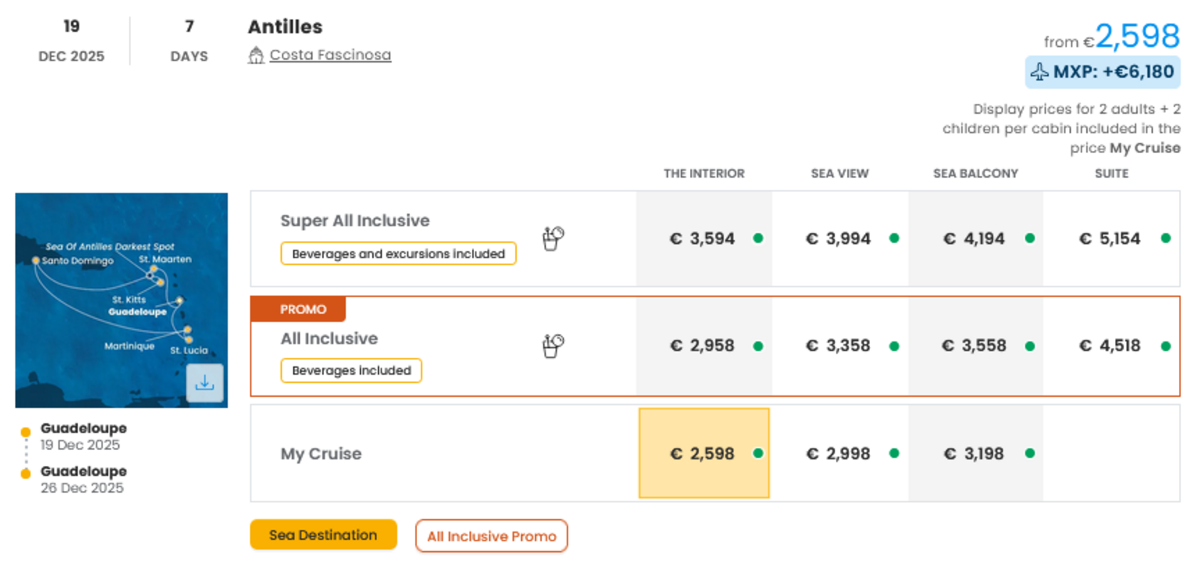 COSTA - INDIVIDUALNE PONUDBE ZA DRUŽINE
