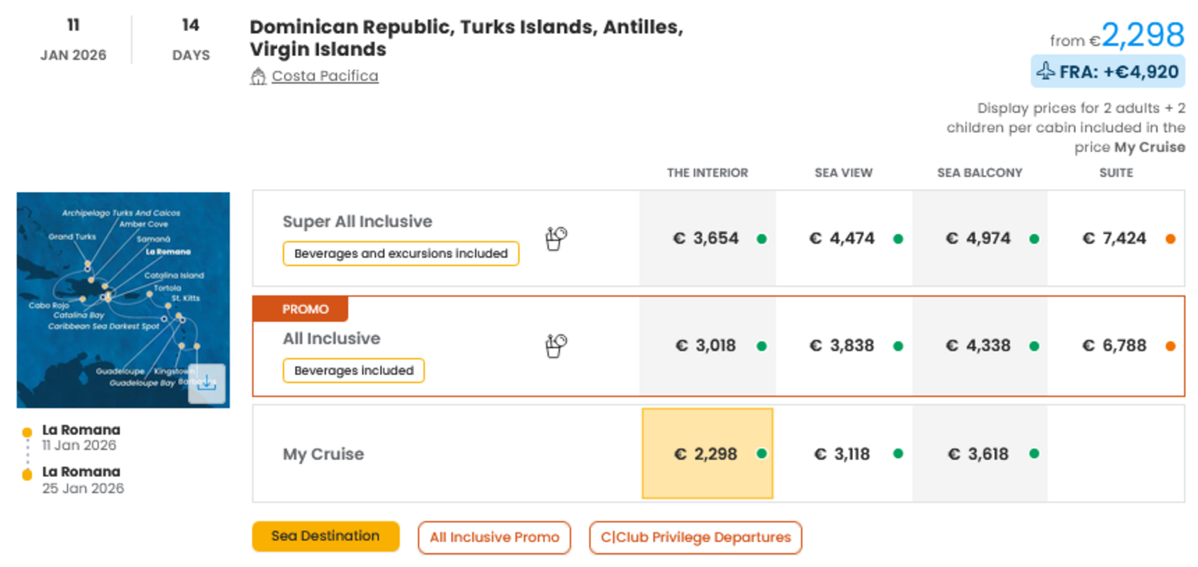 COSTA - INDIVIDUALNE PONUDBE ZA DRUŽINE