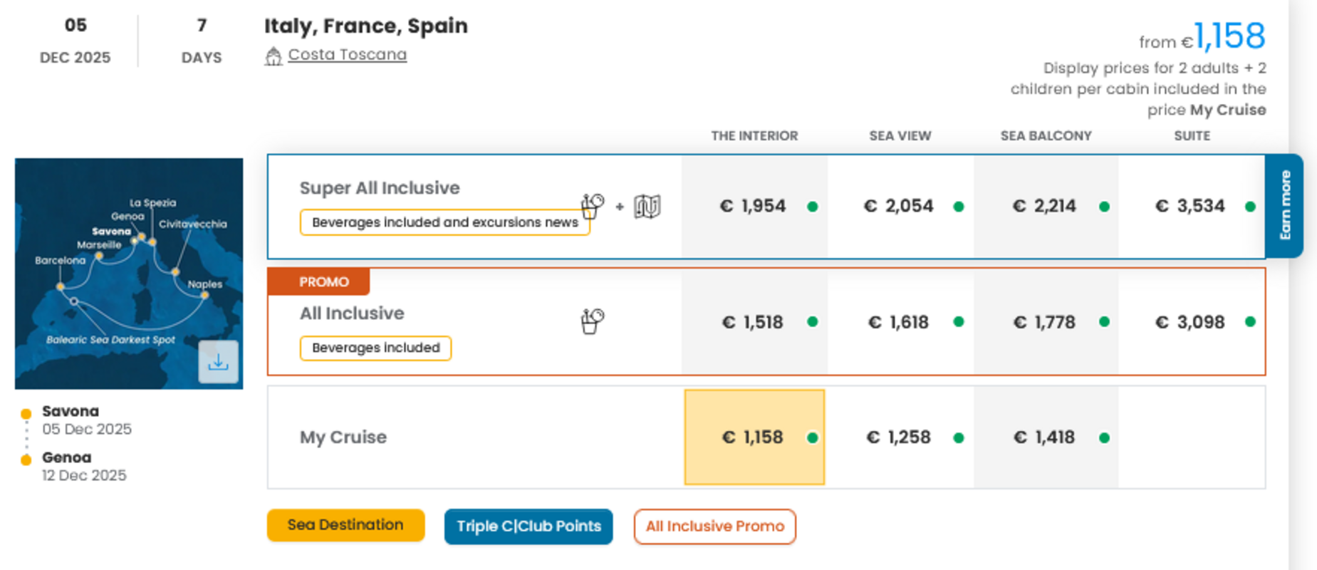 COSTA - INDIVIDUALNE PONUDBE ZA DRUŽINE