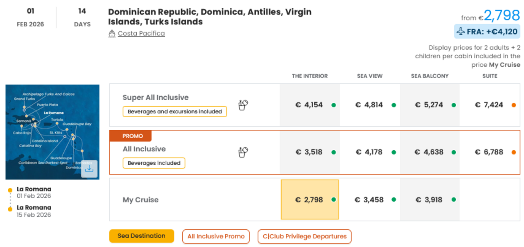 COSTA - INDIVIDUALNE PONUDBE ZA DRUŽINE