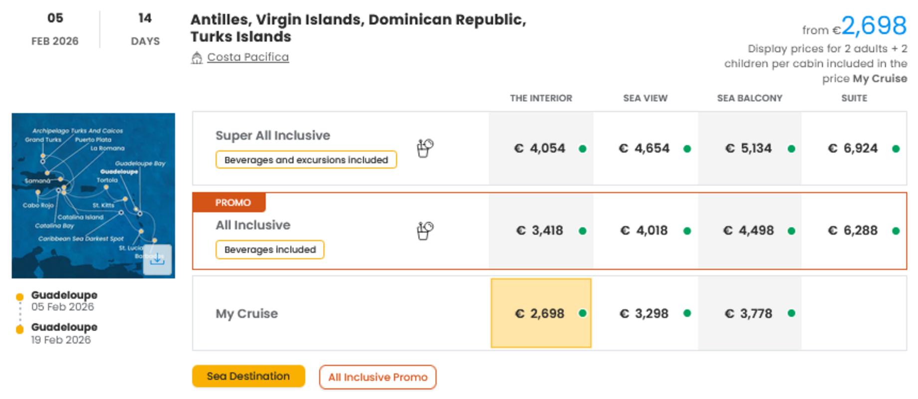 COSTA - INDIVIDUALNE PONUDBE ZA DRUŽINE