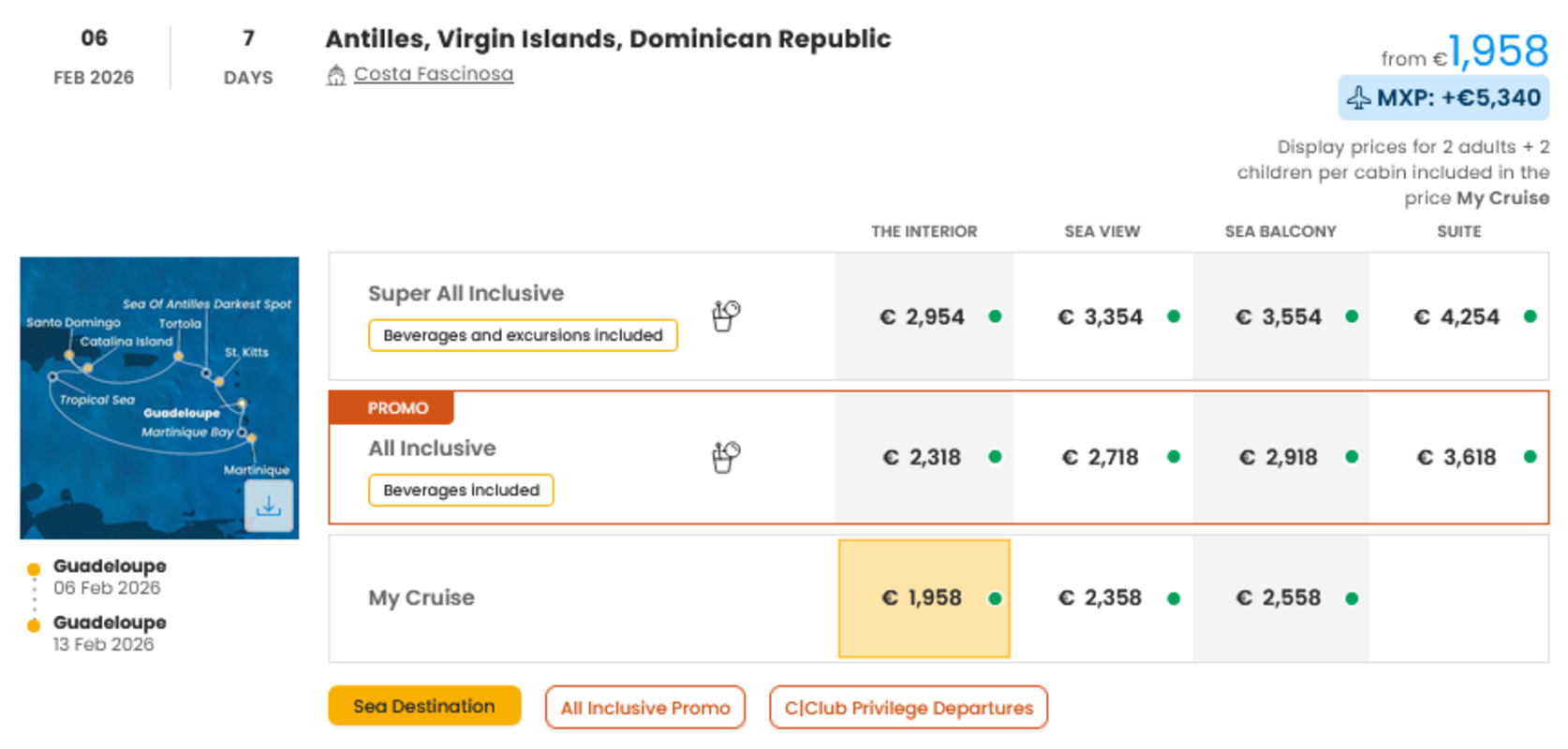 COSTA - INDIVIDUALNE PONUDBE ZA DRUŽINE