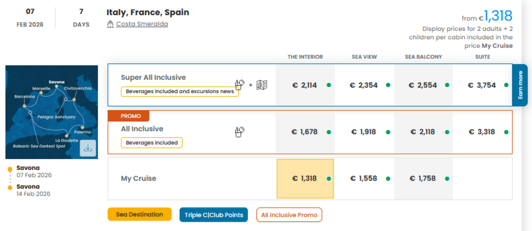 COSTA - INDIVIDUALNE PONUDBE ZA DRUŽINE