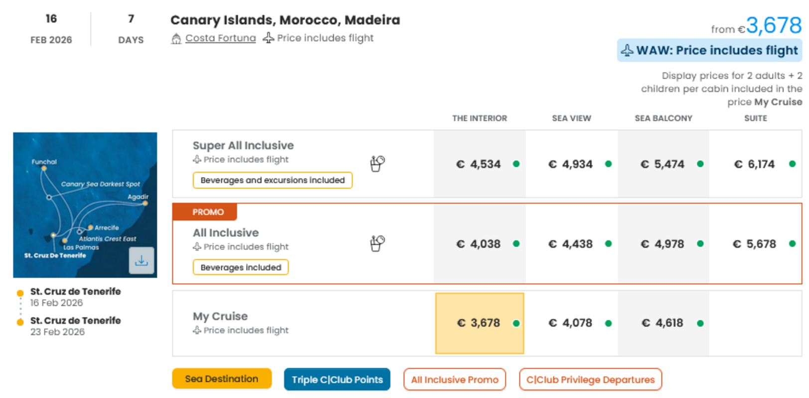 COSTA - INDIVIDUALNE PONUDBE ZA DRUŽINE