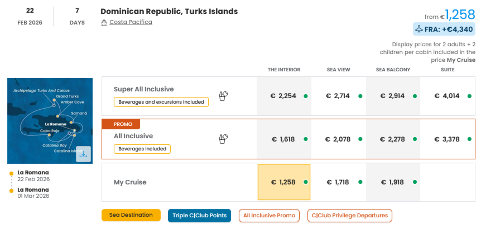 COSTA - INDIVIDUALNE PONUDBE ZA DRUŽINE
