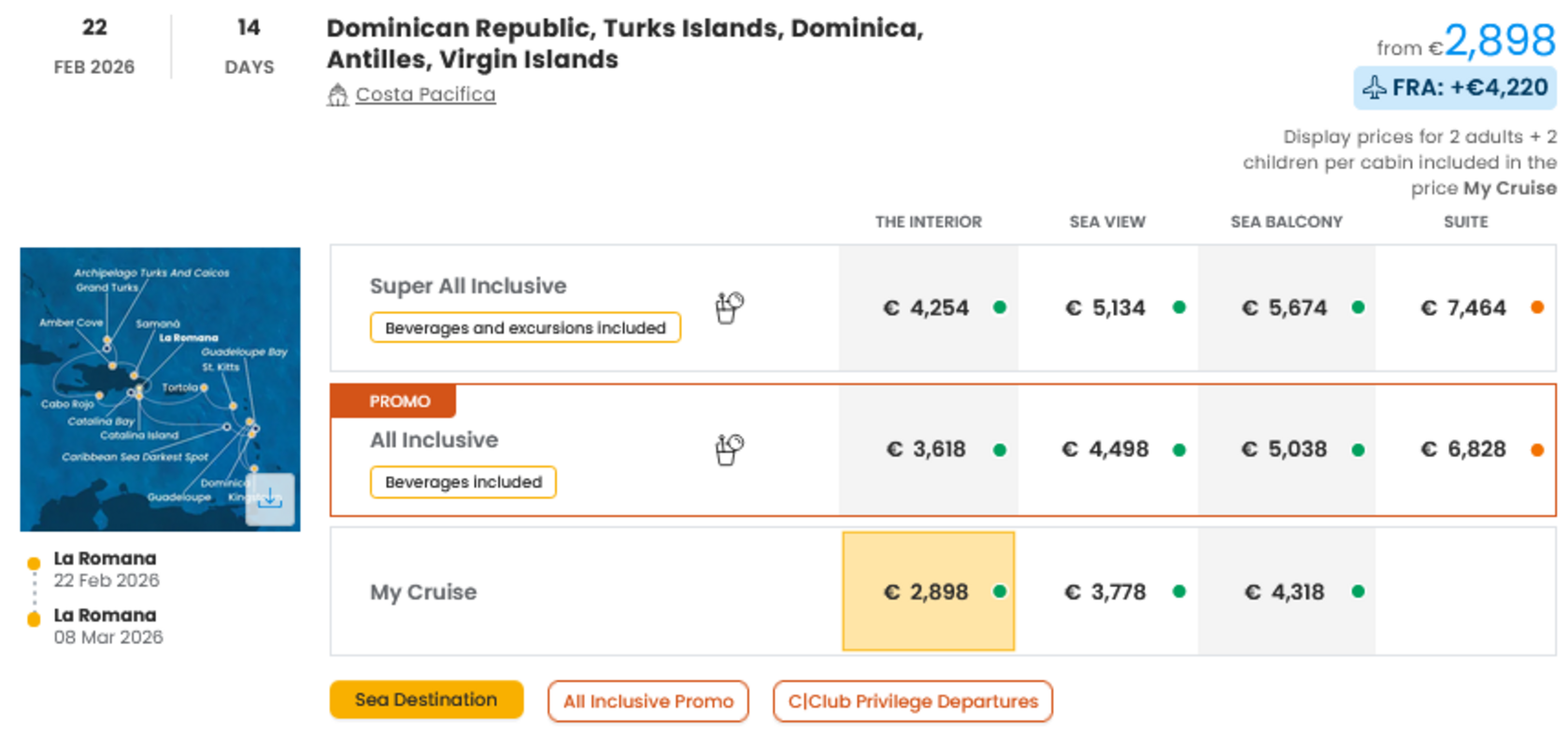 COSTA - INDIVIDUALNE PONUDBE ZA DRUŽINE
