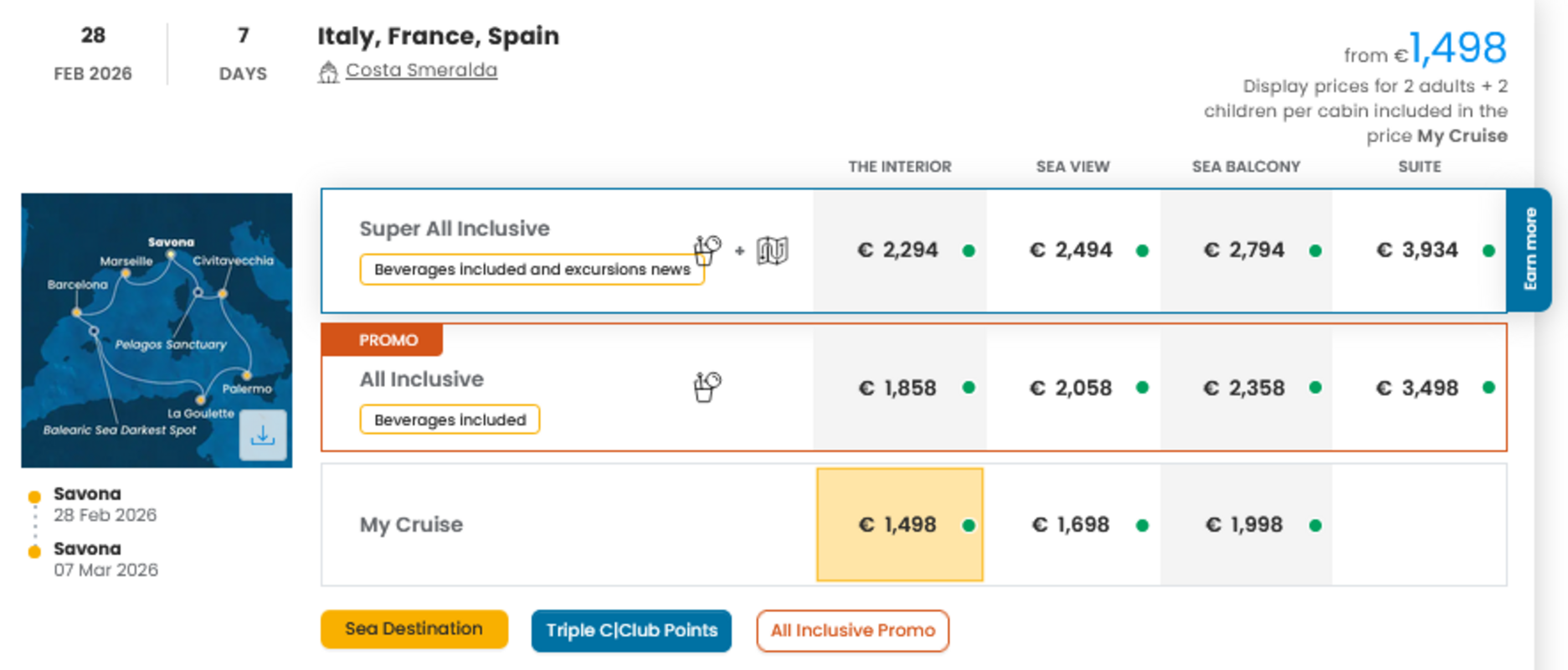 COSTA - INDIVIDUALNE PONUDBE ZA DRUŽINE