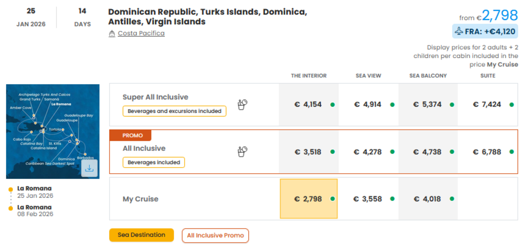COSTA - INDIVIDUALNE PONUDBE ZA DRUŽINE