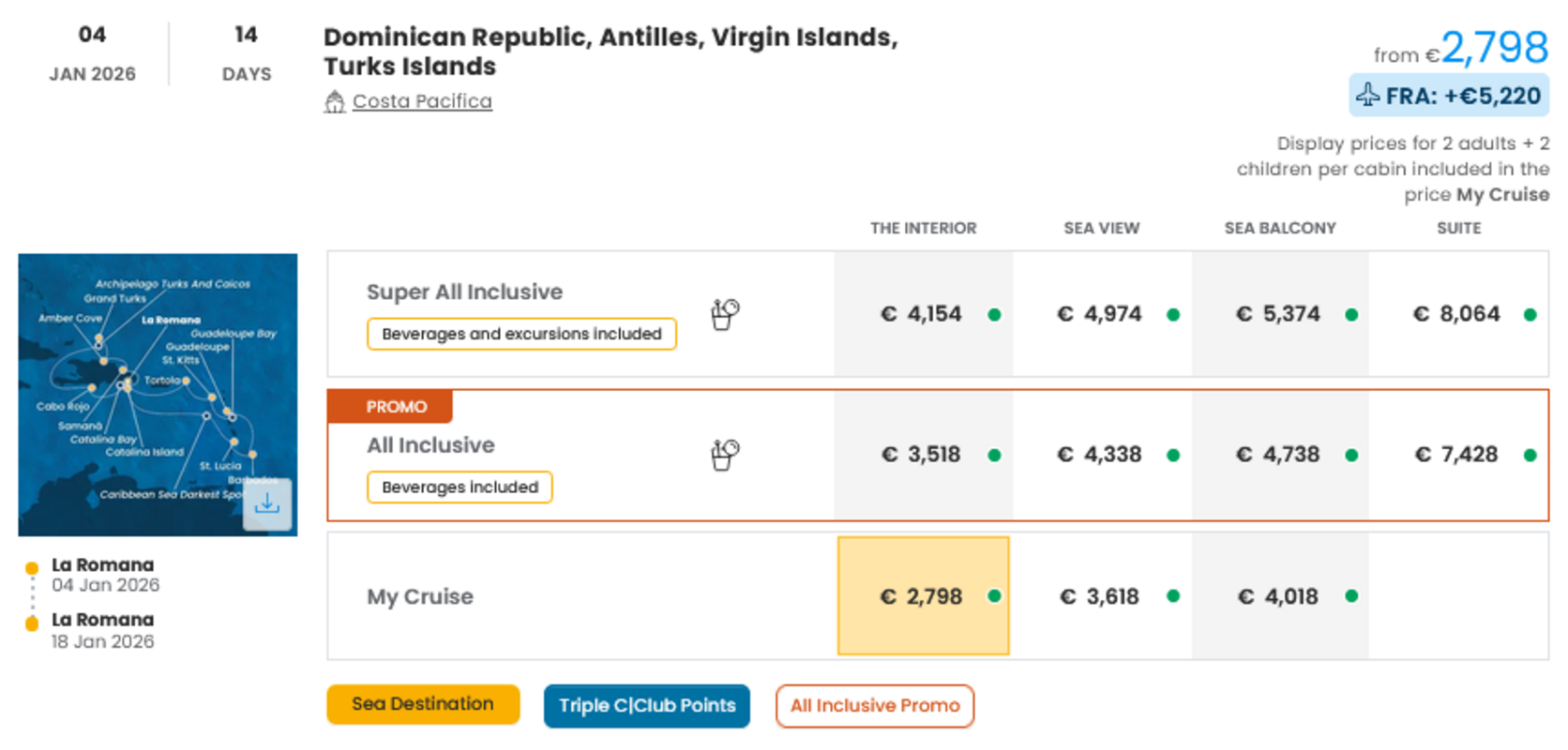 COSTA - INDIVIDUALNE PONUDBE ZA DRUŽINE