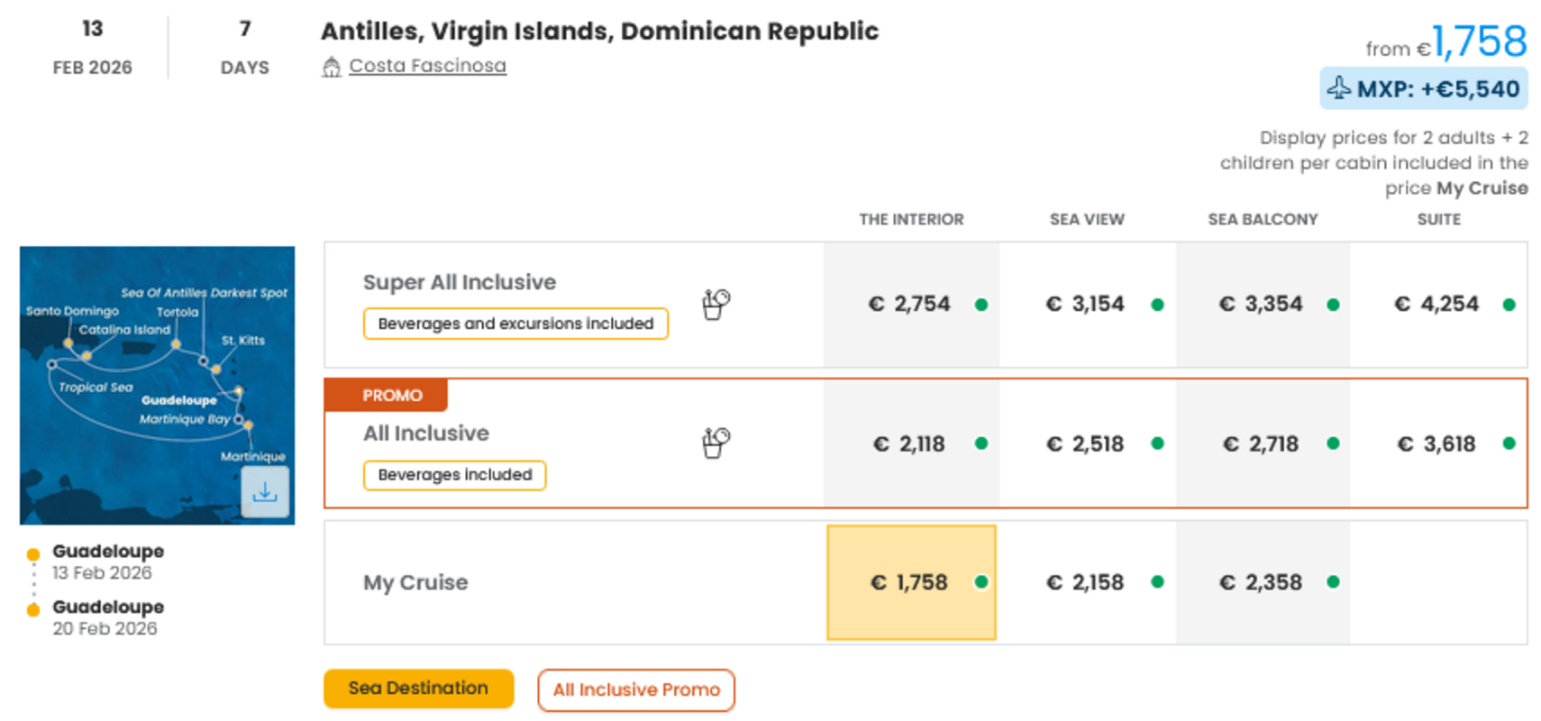 COSTA - INDIVIDUALNE PONUDBE ZA DRUŽINE