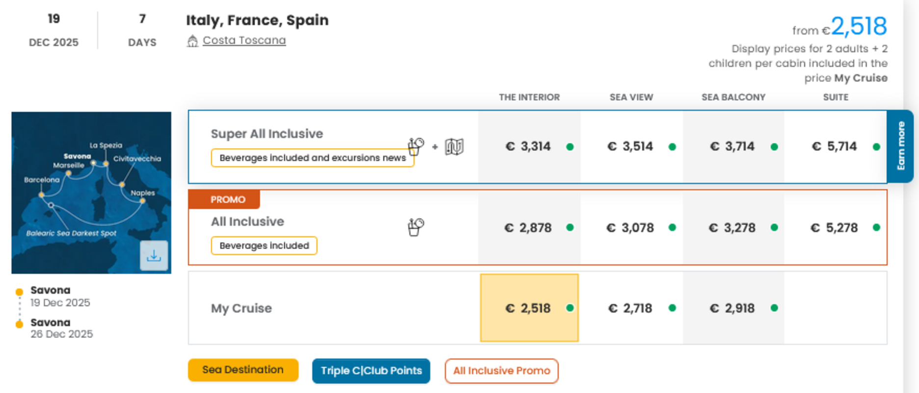 COSTA - INDIVIDUALNE PONUDBE ZA DRUŽINE