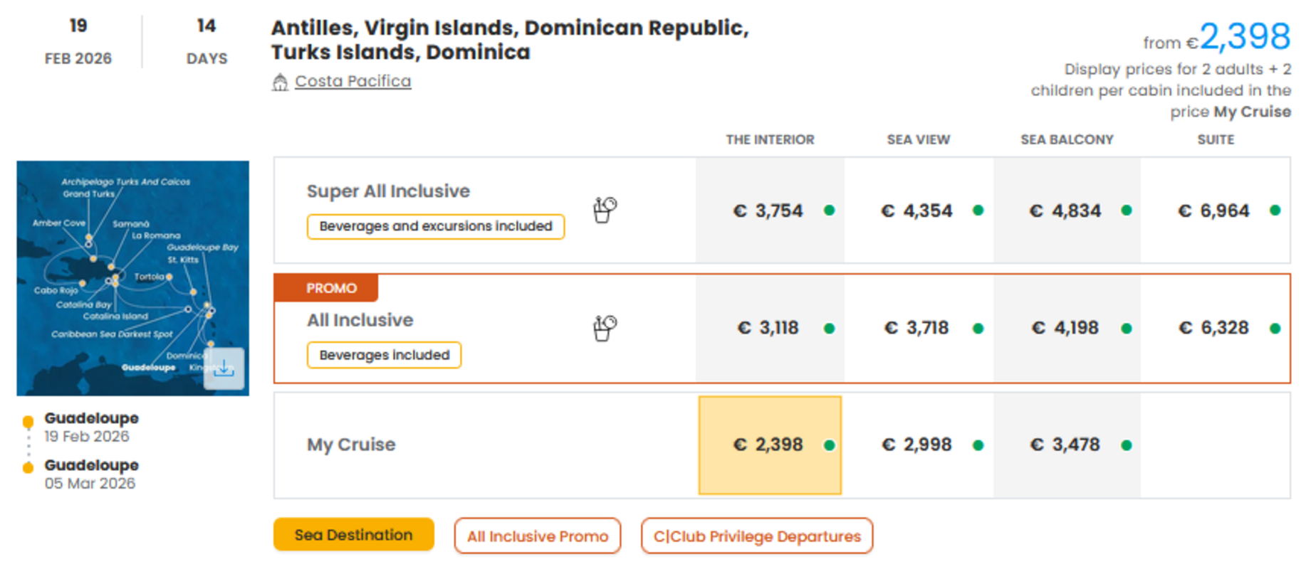 COSTA - INDIVIDUALNE PONUDBE ZA DRUŽINE