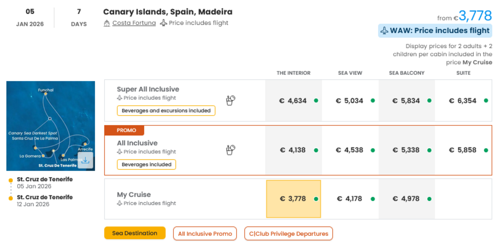 COSTA - INDIVIDUALNE PONUDBE ZA DRUŽINE