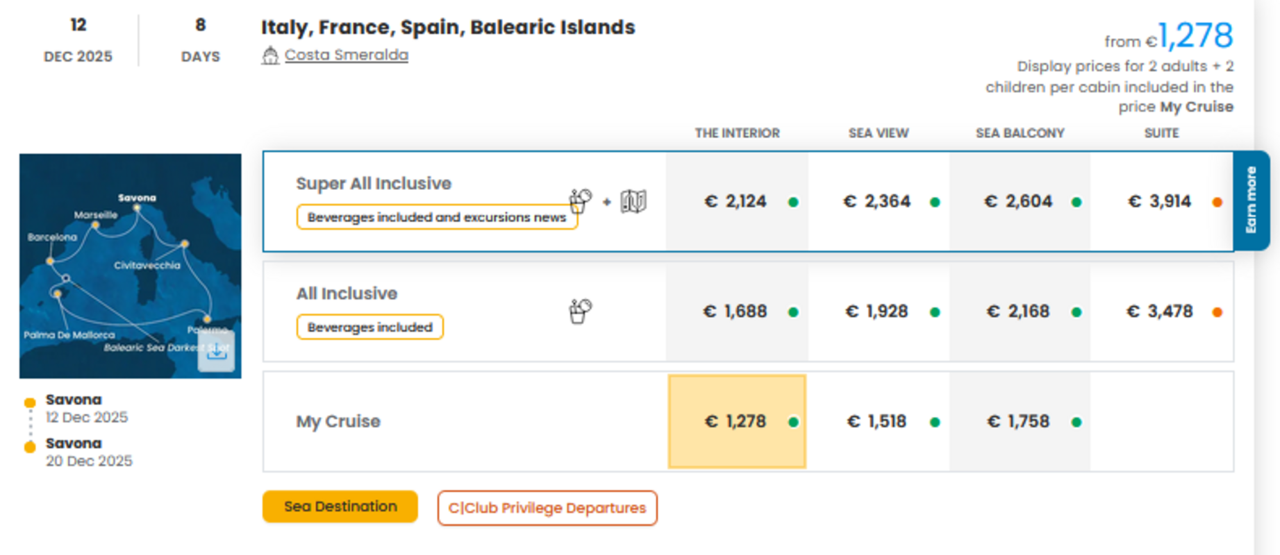 COSTA - INDIVIDUALNE PONUDBE ZA DRUŽINE