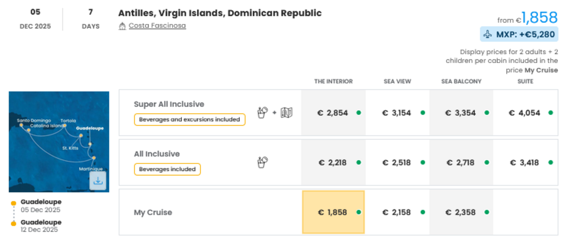 COSTA - INDIVIDUALNE PONUDBE ZA DRUŽINE